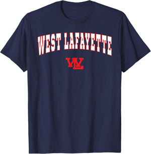 West Lafayette High School Red Devils T-Shirt - T-Shirt | Navy