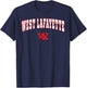 West Lafayette High School Red Devils T-Shirt - T-Shirt | Navy