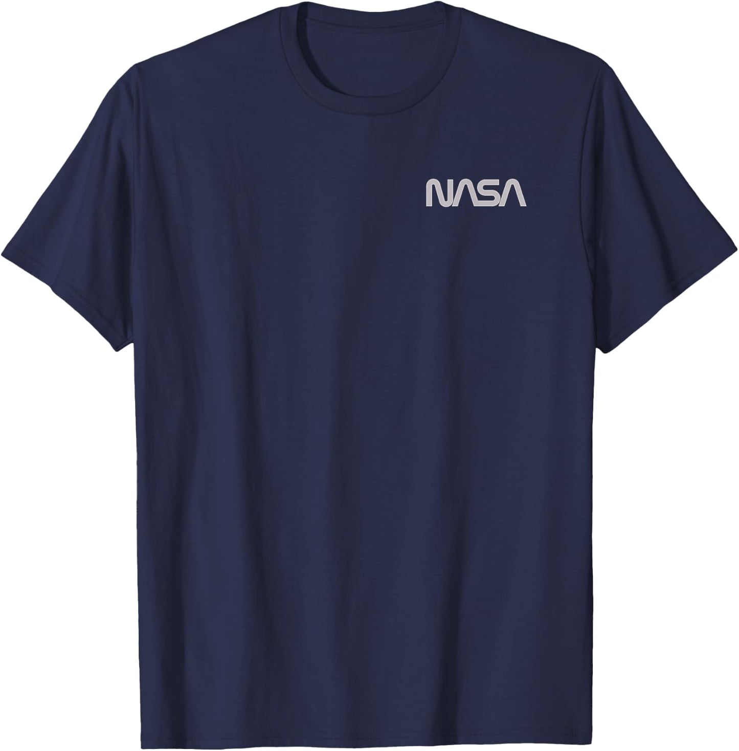 NASA Left Chest Simple Logo T-Shirt - T-Shirt | Navy