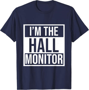Hall Monitor Gift Back To School Student T-Shirt - T-Shirt | Navy