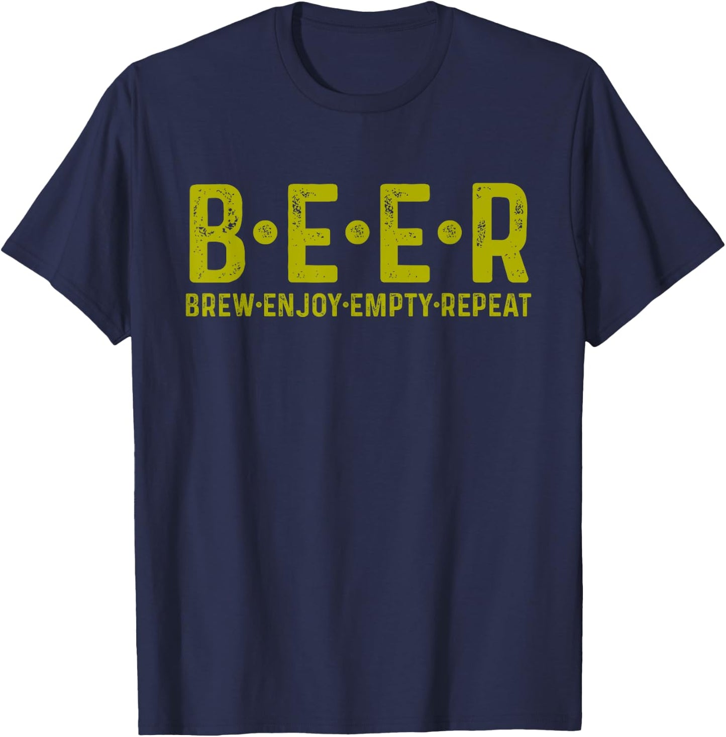Funny Beer Brewer Craft Brewmaster Gift T-Shirt - T-Shirt | Navy