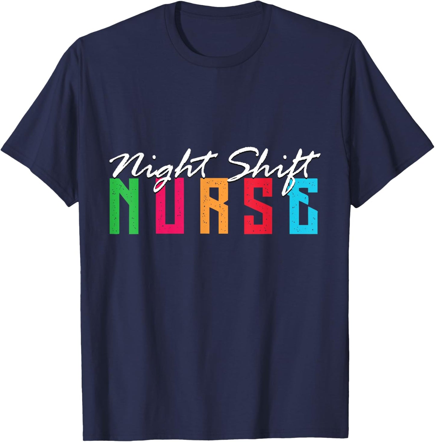Funny Night Shifters Nurse Team 3rd Shift Work Midnight Crew T-Shirt - T-Shirt | Navy