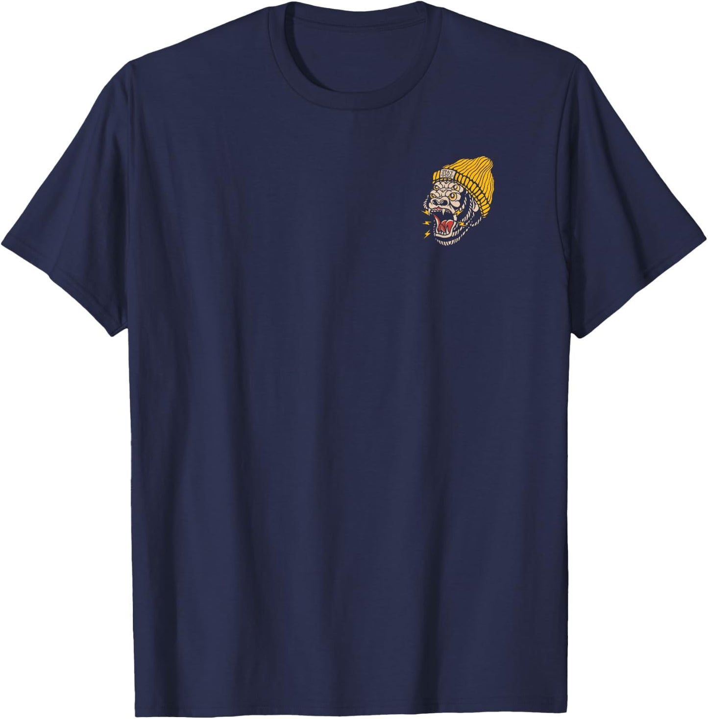 American Traditional Tattoo Gorilla Alternative Old School T-Shirt - T-Shirt | Navy