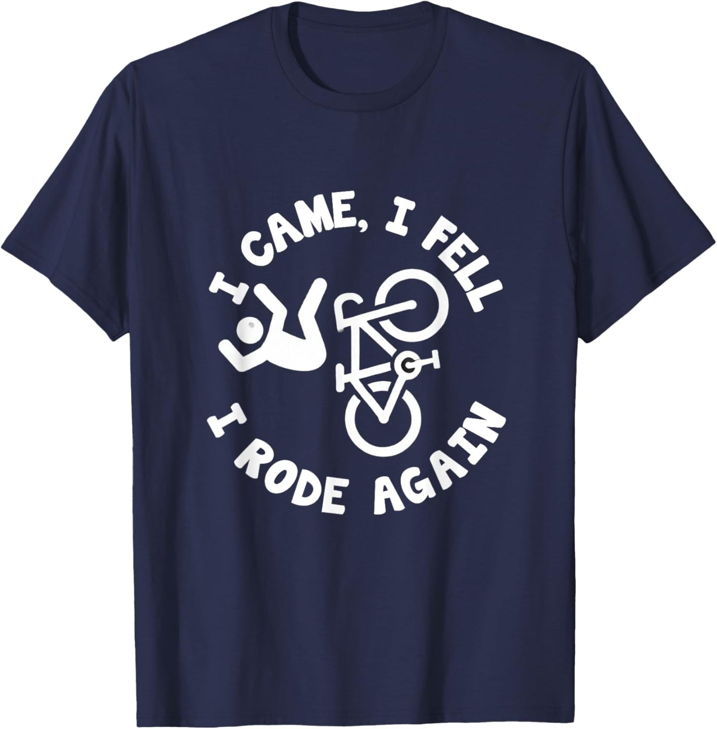 Bike Accident Get Well Bicycle Crash Survivor Recovery T-Shirt - T-Shirt | Navy