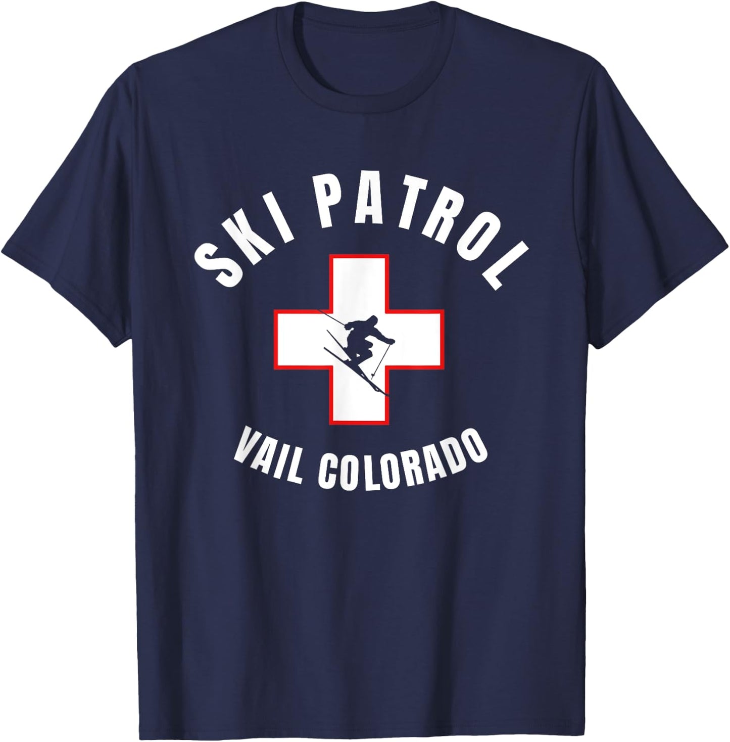 Vail Colorado Ski Patrol T-Shirt - T-Shirt | Navy