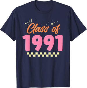 Class Of 1991 Meetup Graduation School Reunion T-Shirt - T-Shirt | Navy