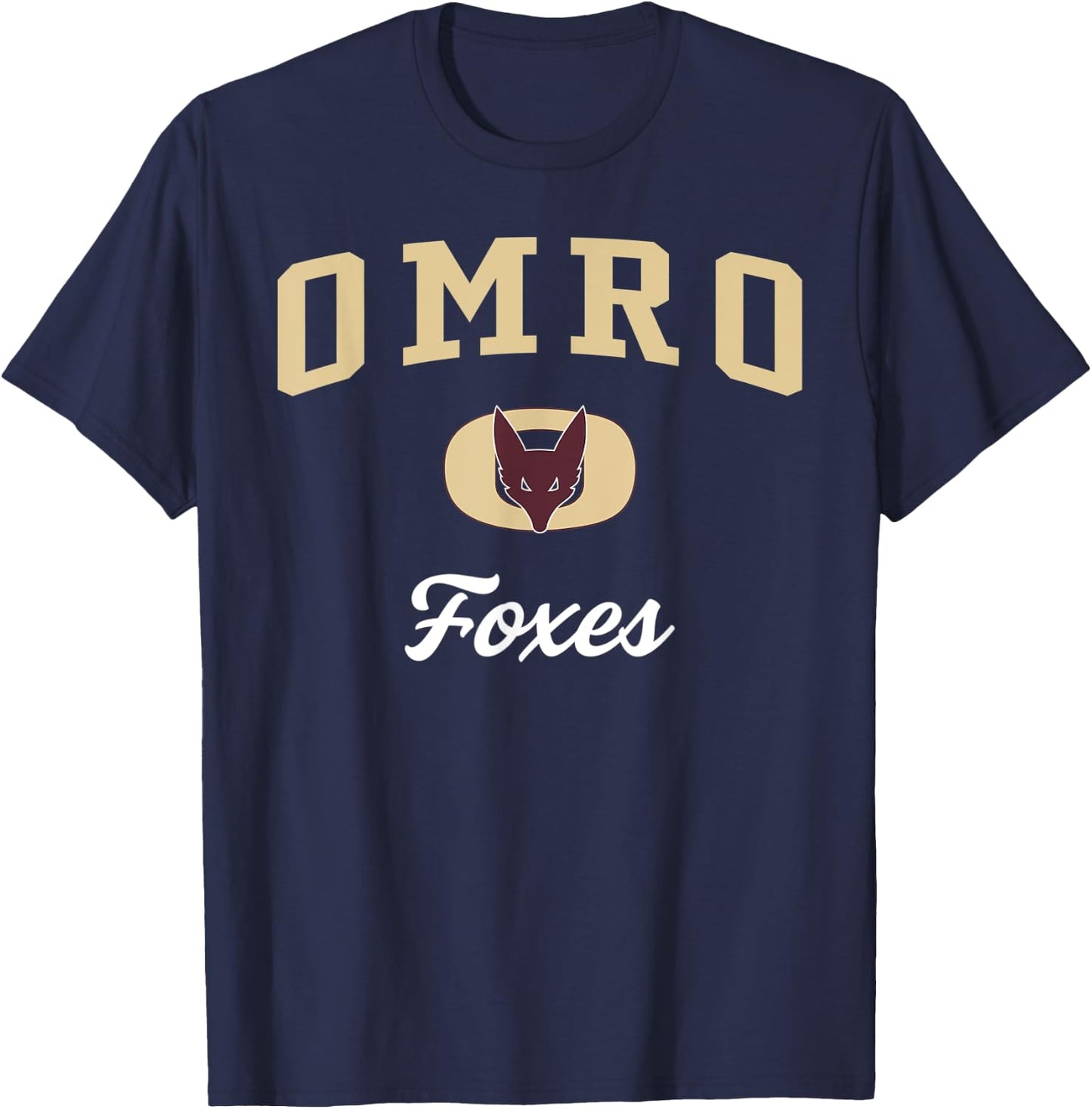 Omro High School Foxes T-Shirt - T-Shirt | Navy