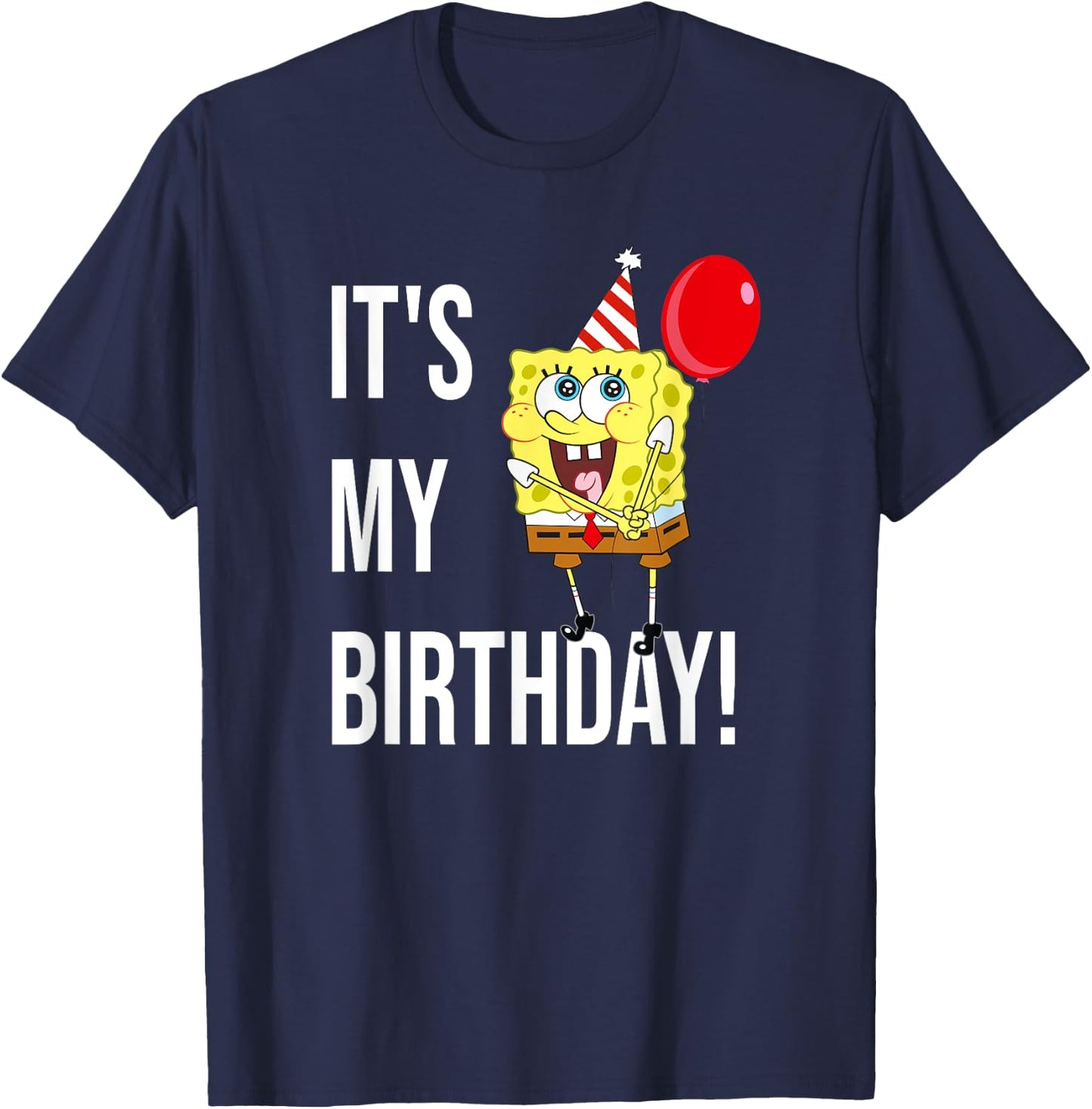 Mademark x SpongeBob SquarePants - SpongeBob - It's My Birthday! T-Shirt - T-Shirt | Navy