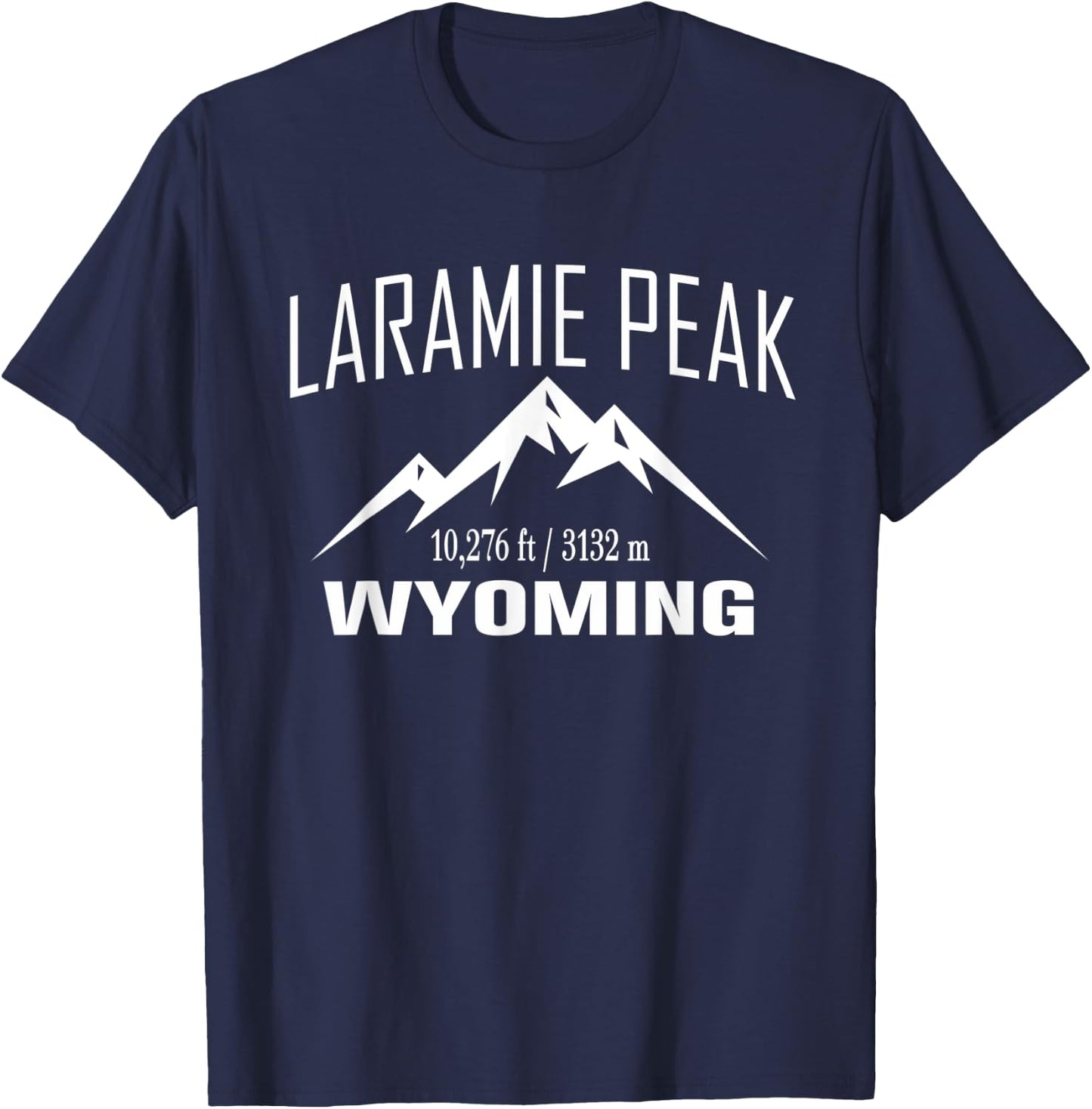 LARAMIE PEAK WYOMING Climbing Summit Club Outdoor Gift T-Shirt - T-Shirt | Navy