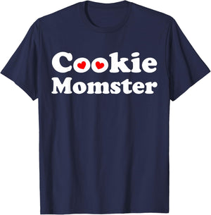 for Baker Moms, Scout Moms - Cookie Momster - Mother's Day T-Shirt - T-Shirt | Navy