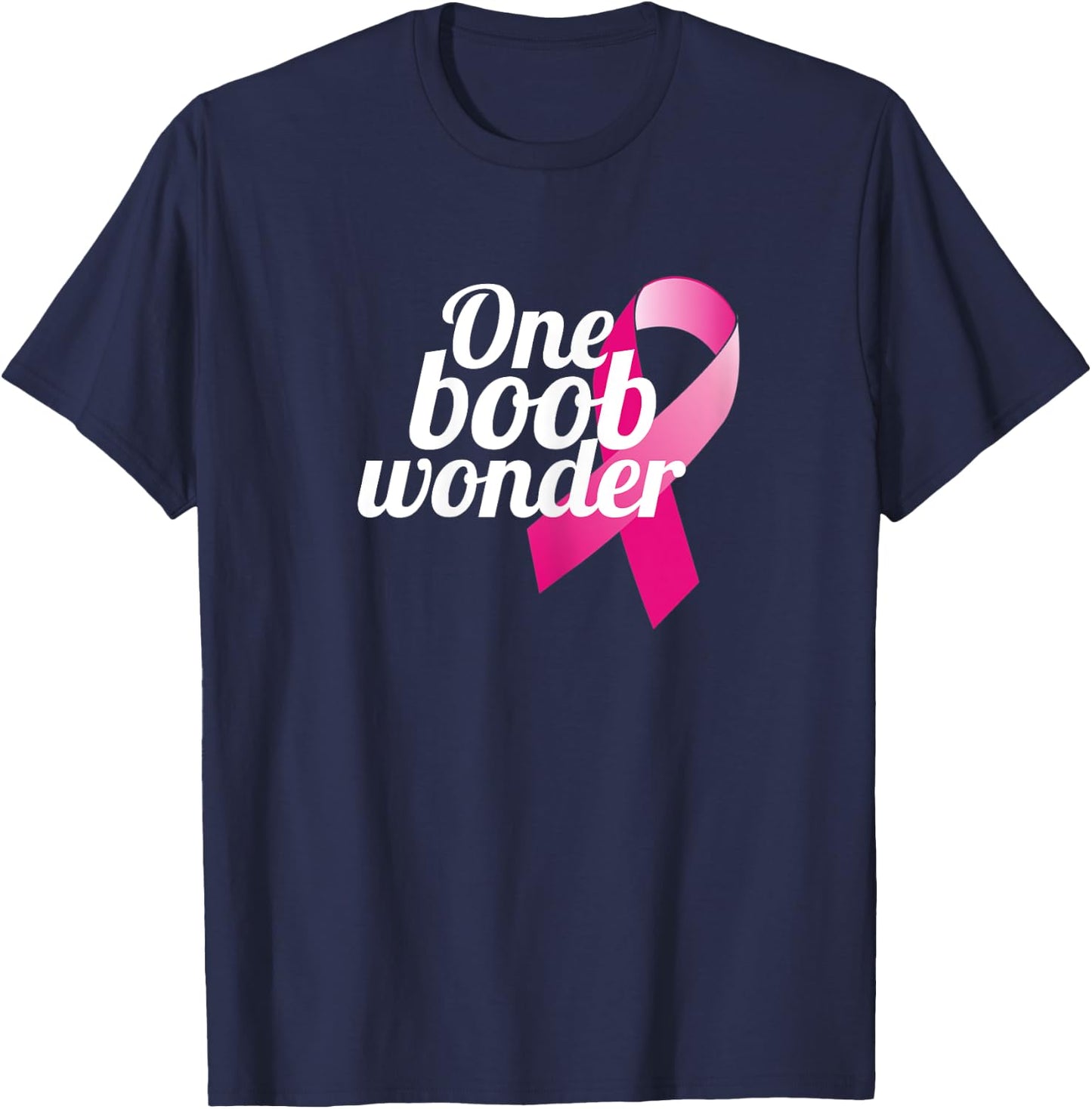 Funny Breast Cancer Mastectomy Recovery Design T-Shirt - T-Shirt | Navy