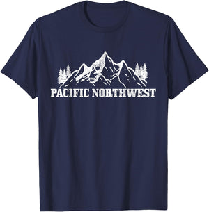Pacific Northwest PNW Oregon Washington USA America Souvenir T-Shirt - T-Shirt | Navy