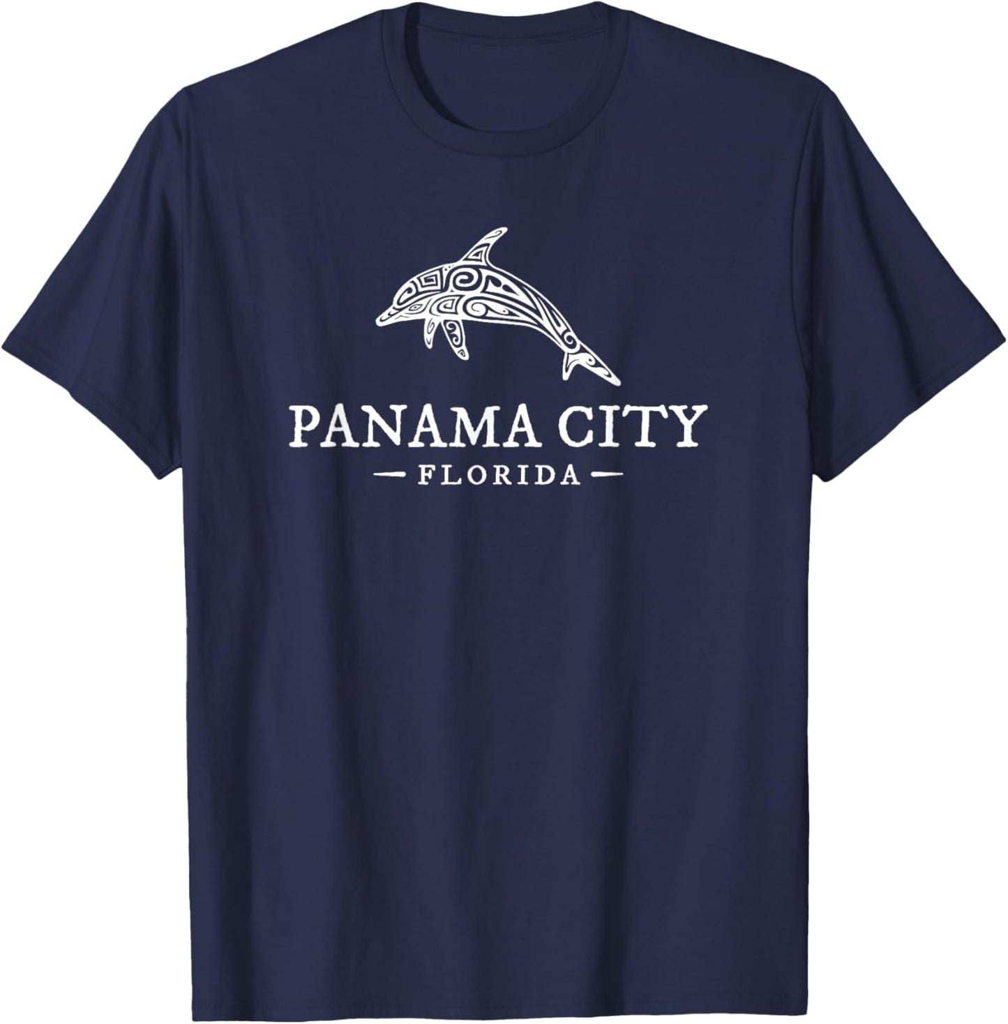 Panama City Florida Dolphin Vacation Souvenir Boys Girls T-Shirt - T-Shirt | Navy