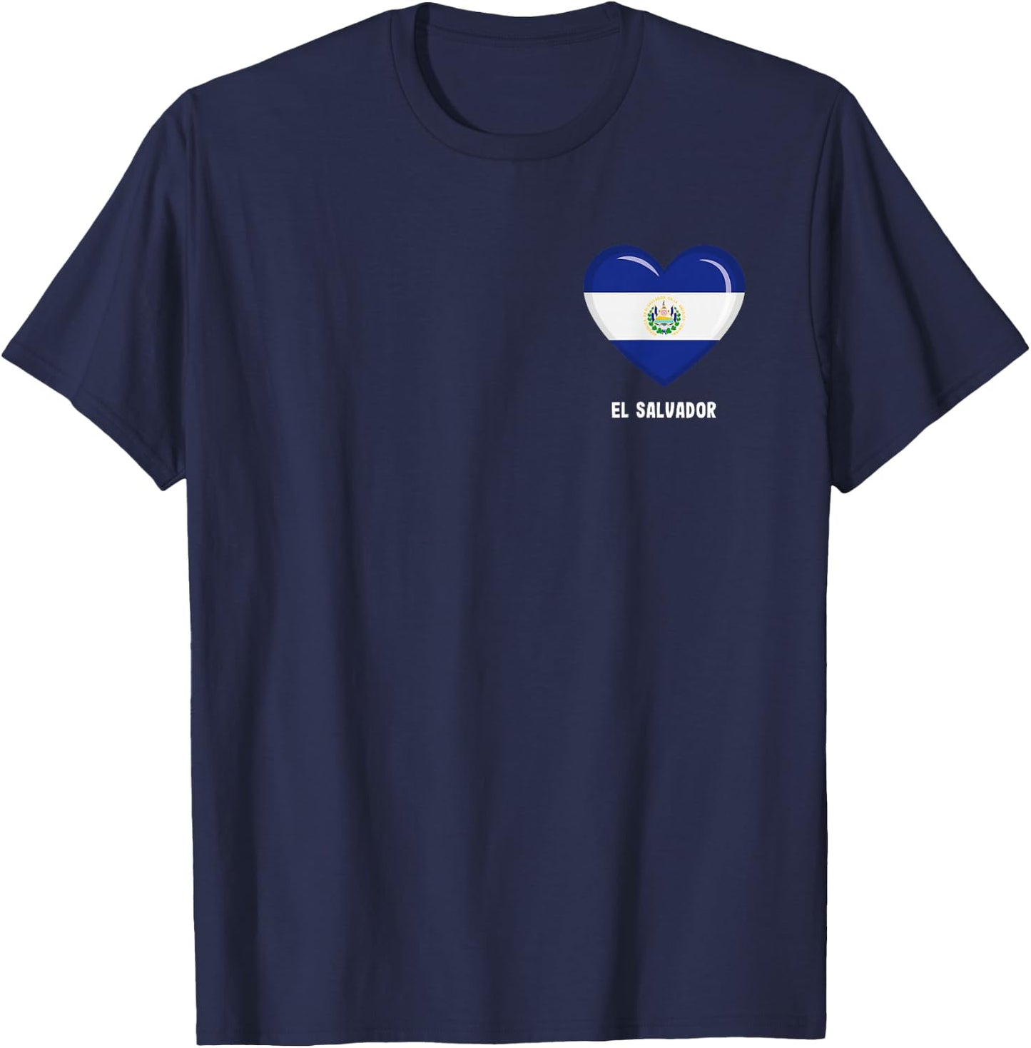 El Salvador Flag Shirt | Salvadoran T-Shirt - T-Shirt | Navy