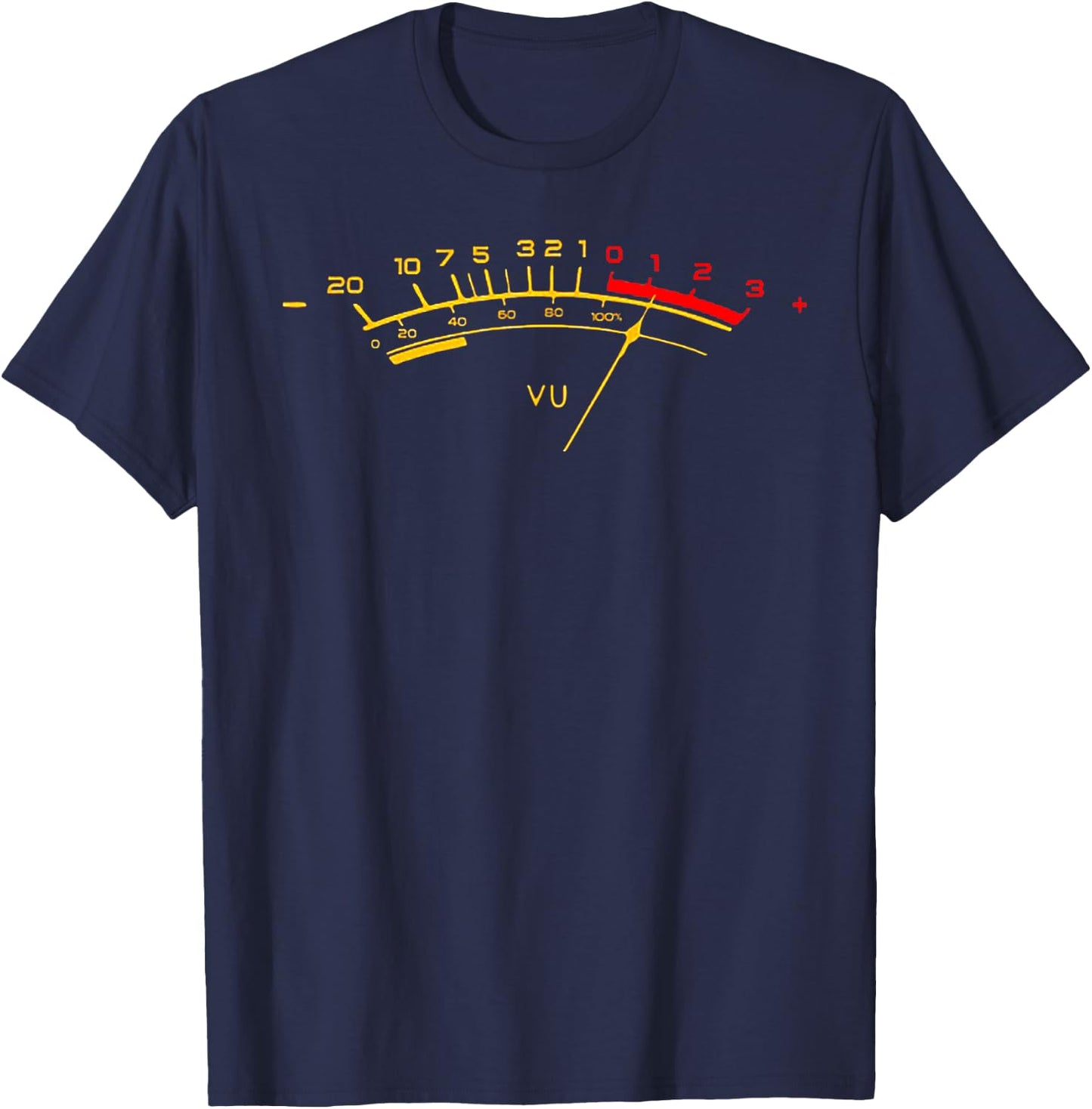 VU Meter Sound Level Studio T-Shirt - T-Shirt | Navy