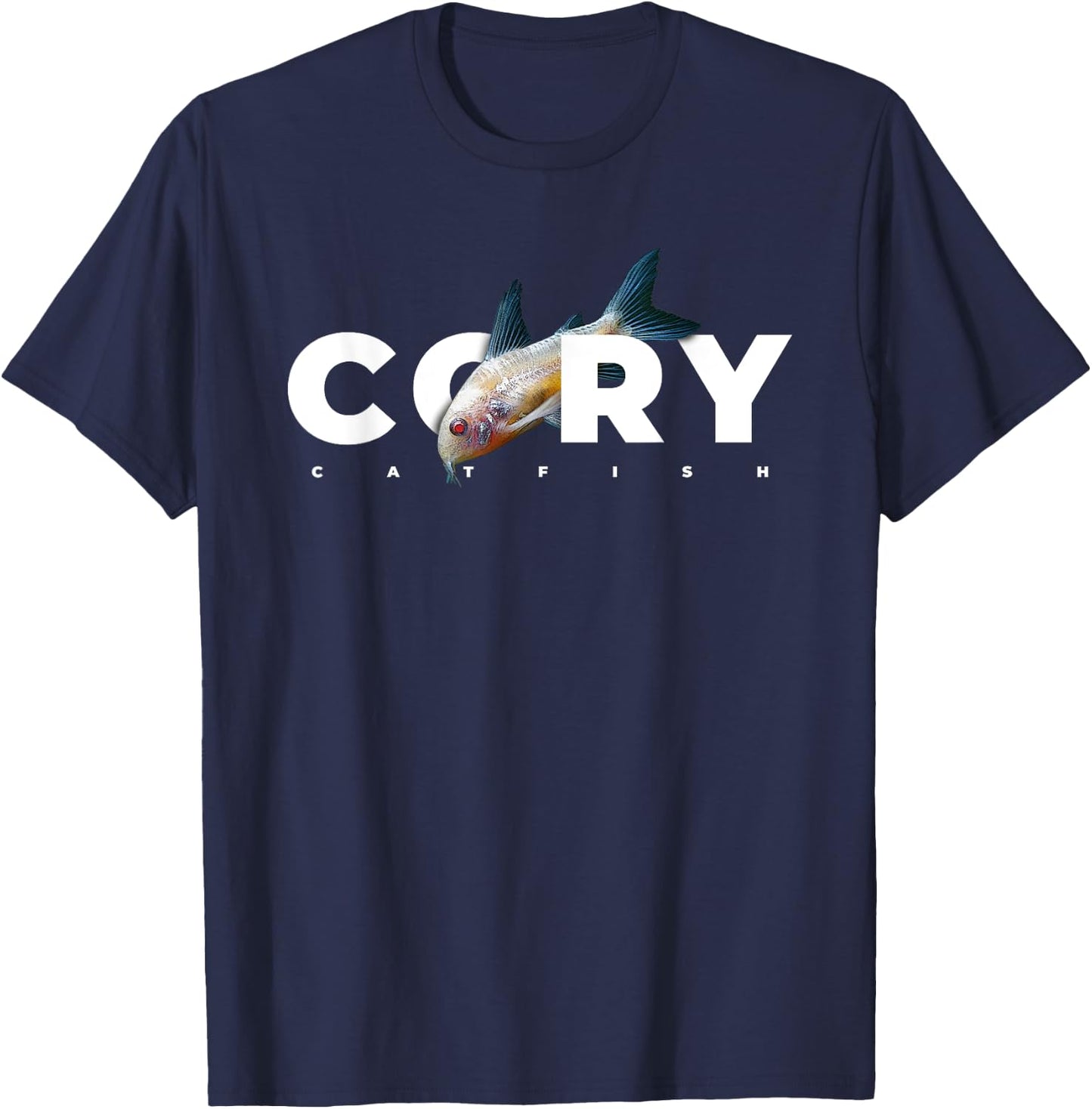 Corydoras Catfish Aquarium Keeper Cory T-Shirt - T-Shirt | Navy