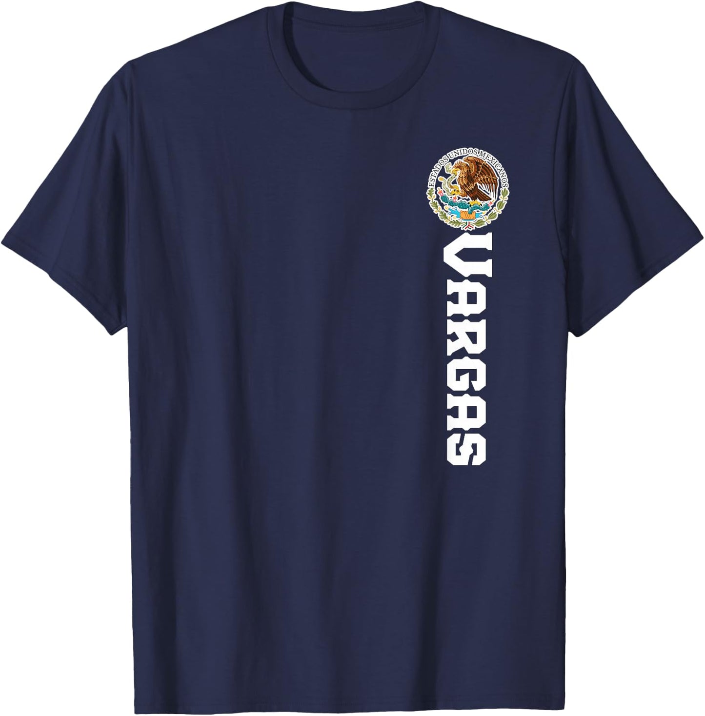 Vargas Last Name, Mexican Shirt , Women, And Kids T-Shirt - T-Shirt | Navy