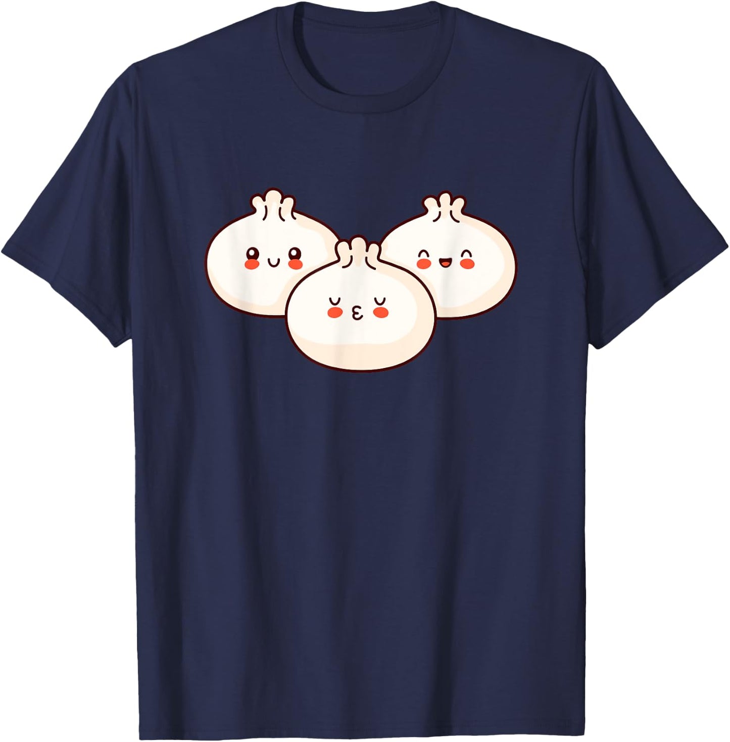 Broke Artist -Adults Kids Dim Sum Dumplings Pork Bun Foodie T-Shirt - T-Shirt | Navy