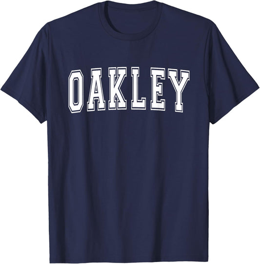 OAKLEY CA CALIFORNIA USA Vintage Sports Varsity Style T-Shirt - T-Shirt | Navy