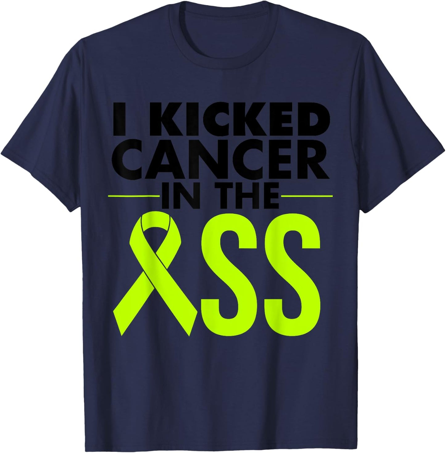 Lymphoma Cancer Survivor Gift Funny Non Hodgkin's Awareness T-Shirt - T-Shirt | Navy