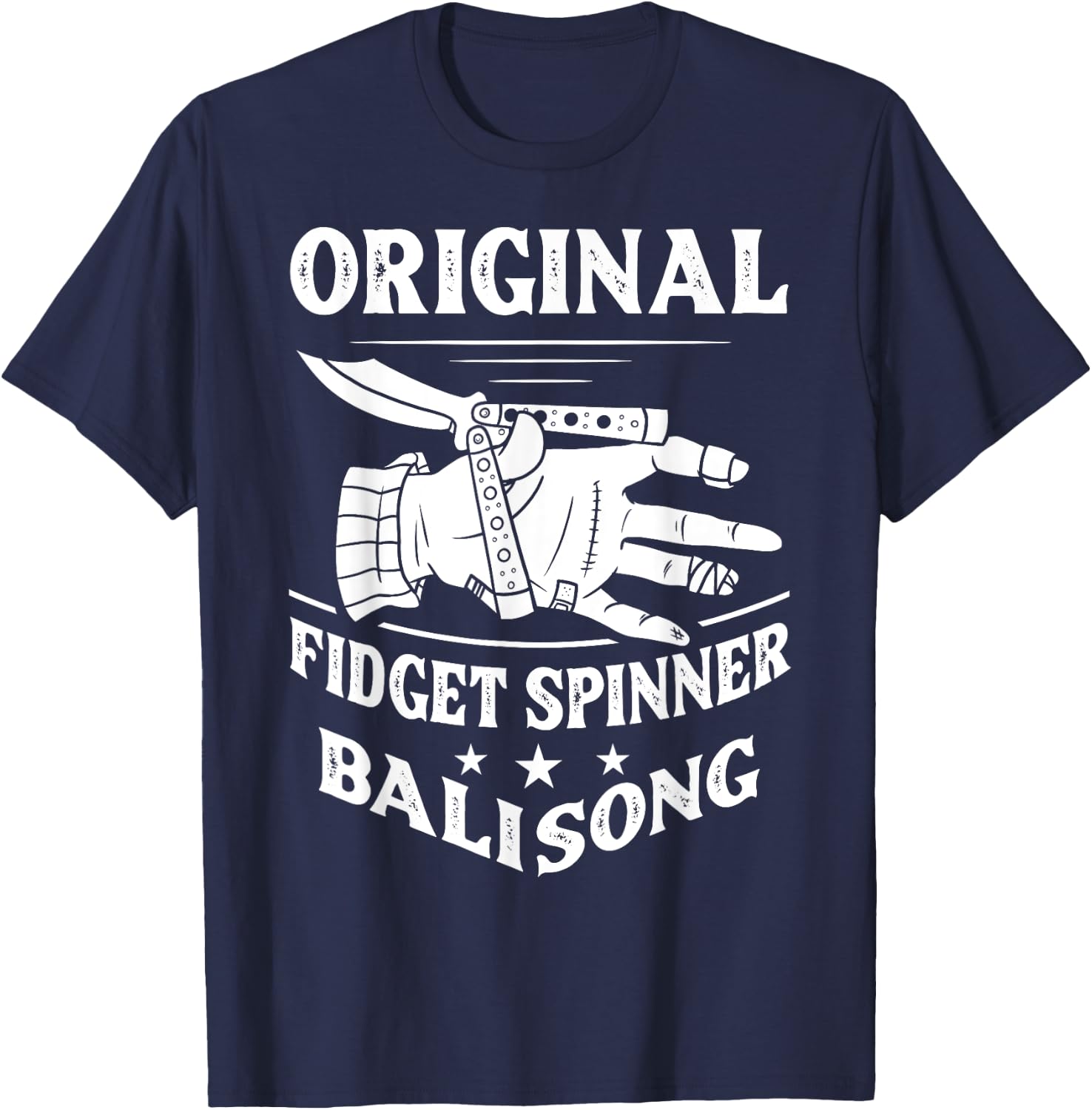Balisong Flipping Gift Butterfly Knife Training T-Shirt - T-Shirt | Navy