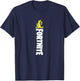 Fortnite Peely Peace Vertical Logo T-Shirt - T-Shirt | Navy