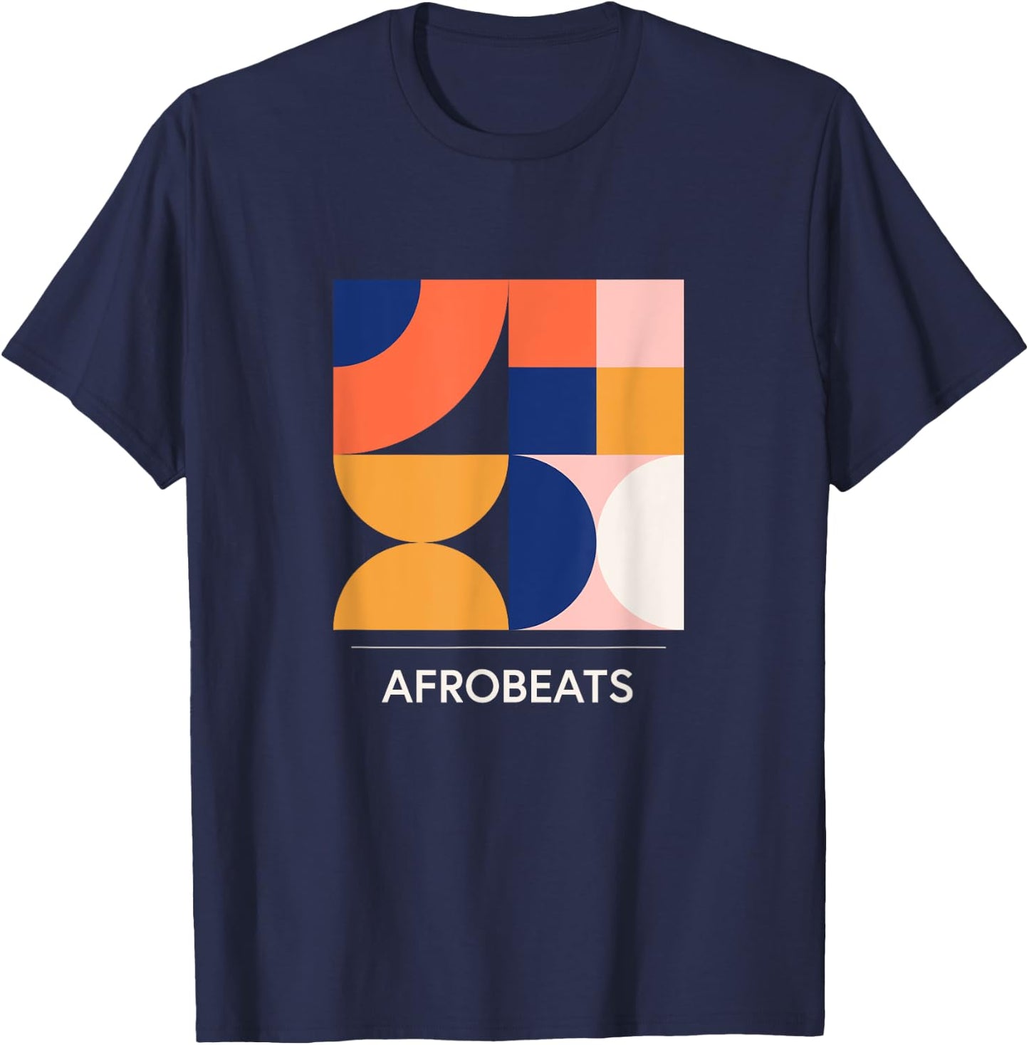 Retro Afrobeats 90s Jazz - Minimal T-Shirt - T-Shirt | Navy