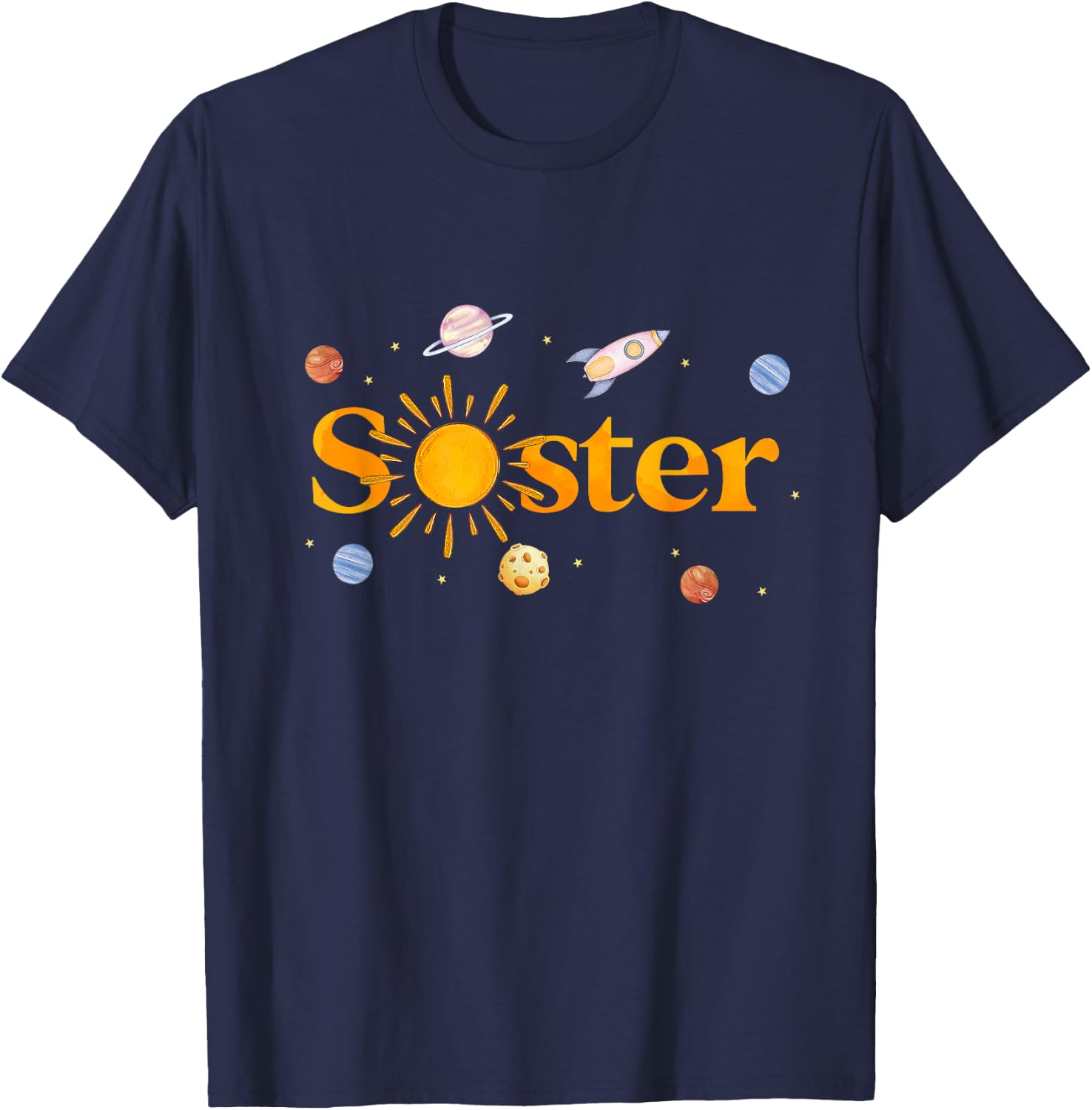 Sister of The Birthday First Trip Around The Sun Bday Boy T-Shirt - T-Shirt | Navy