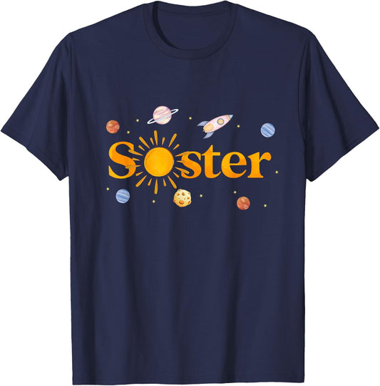 Sister of The Birthday First Trip Around The Sun Bday Boy T-Shirt - T-Shirt | Navy