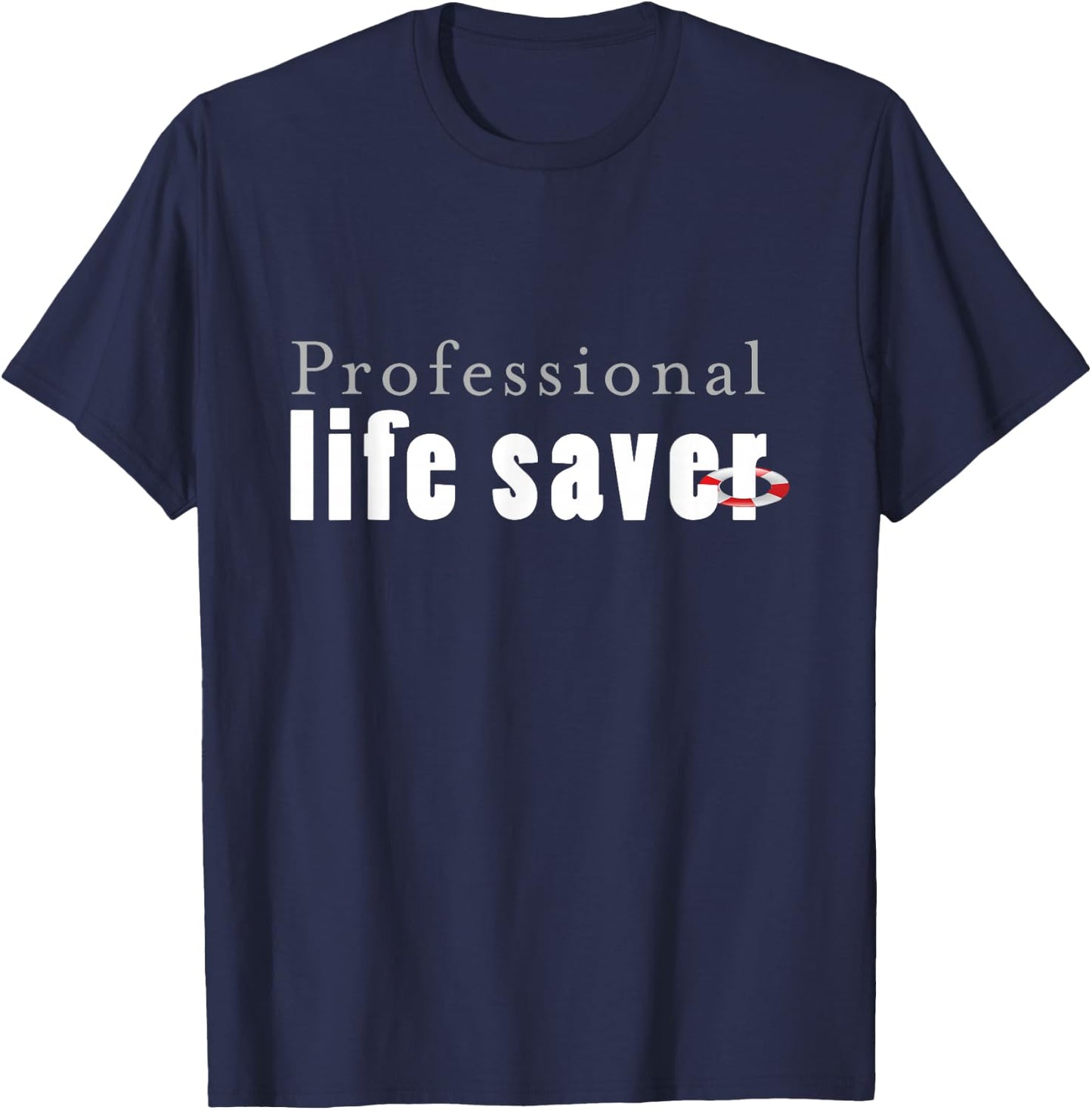 Professional Life Saver Aquatic Water Safety Staff T-Shirt - T-Shirt | Navy