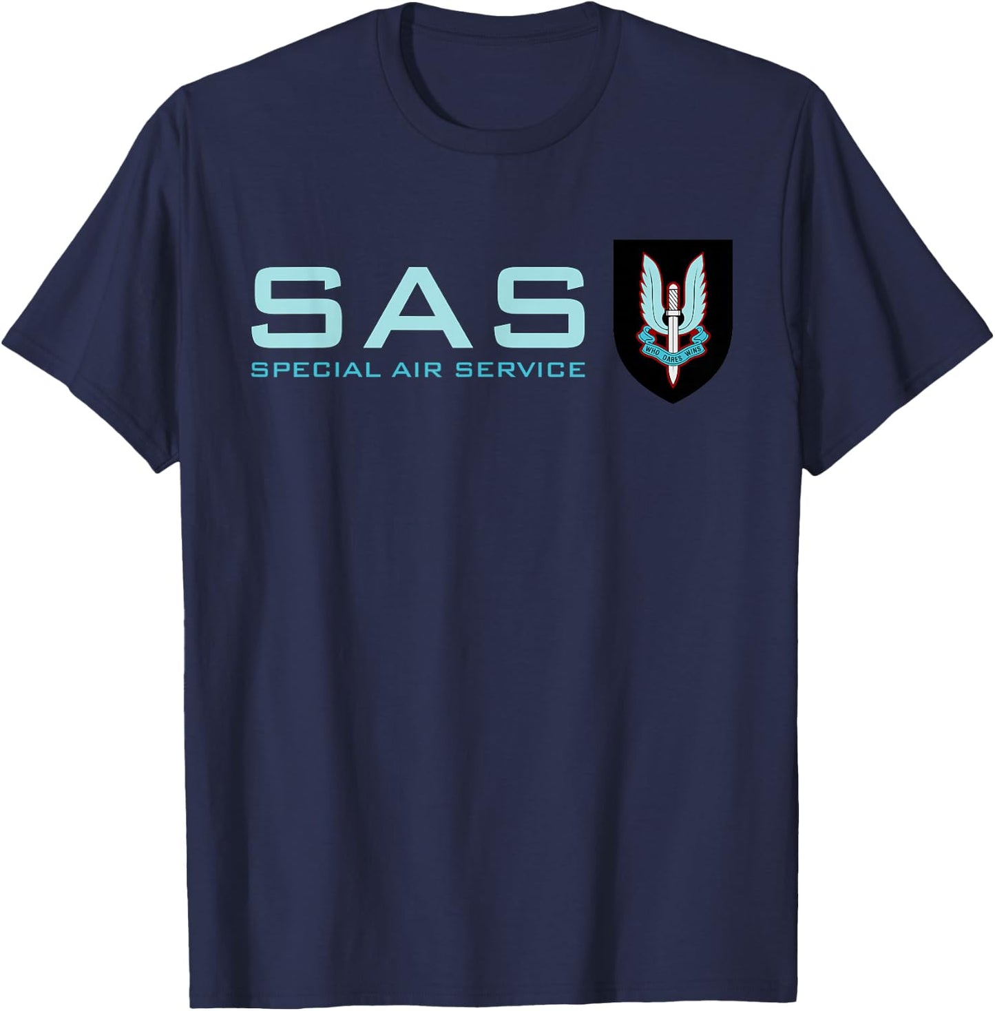 Uk Sas Special Air Service British Army Special Forces T-Shirt - T-Shirt | Navy