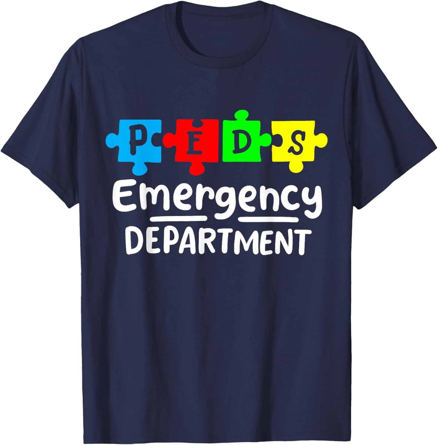 Pediatric Nurse Pediatrics Emergency Department T-Shirt - T-Shirt | Navy
