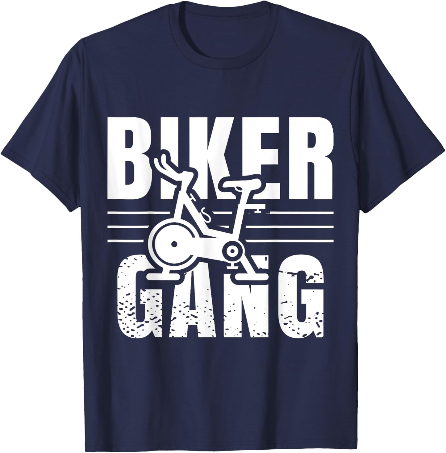 Funny Biker Gang Spin Saying Gym Workout Spinning Class Gift T-Shirt - T-Shirt | Navy