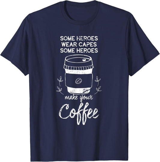 Coffeemaker Funny Coffee Lover Gift Barista T-Shirt - T-Shirt | Navy