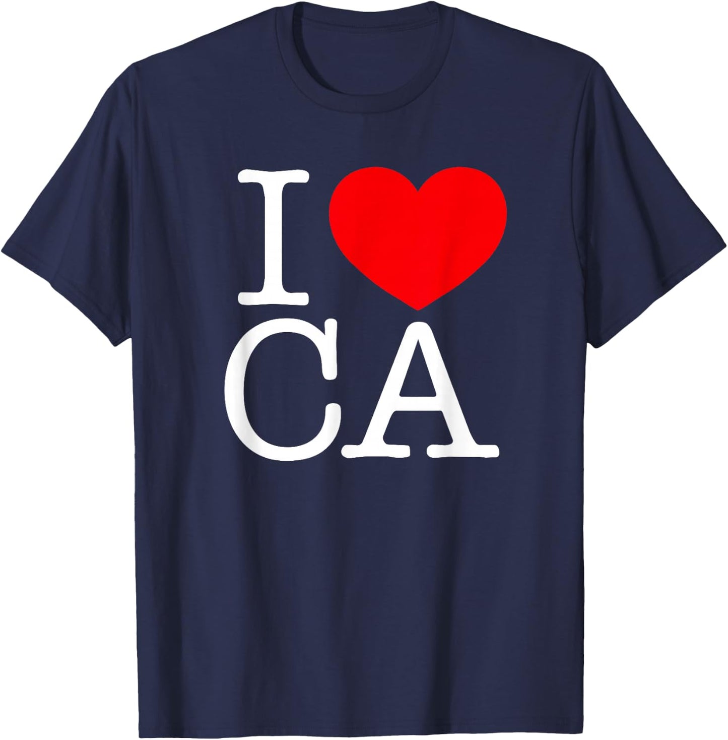 I Love (Heart) CA T-Shirt - T-Shirt | Navy