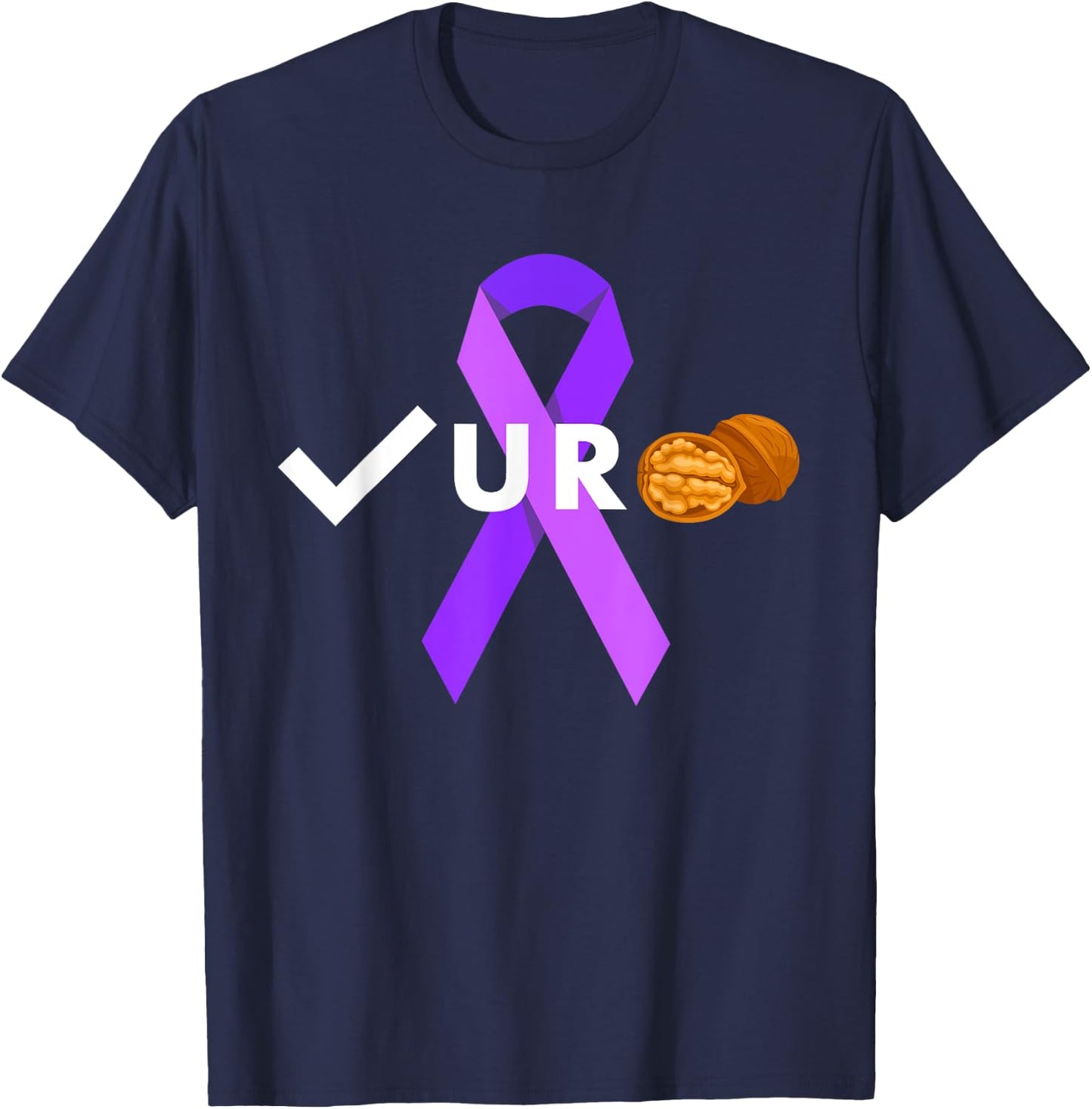 Check your Nuts Check your Balls Testicular Cancer Awareness T-Shirt - T-Shirt | Navy