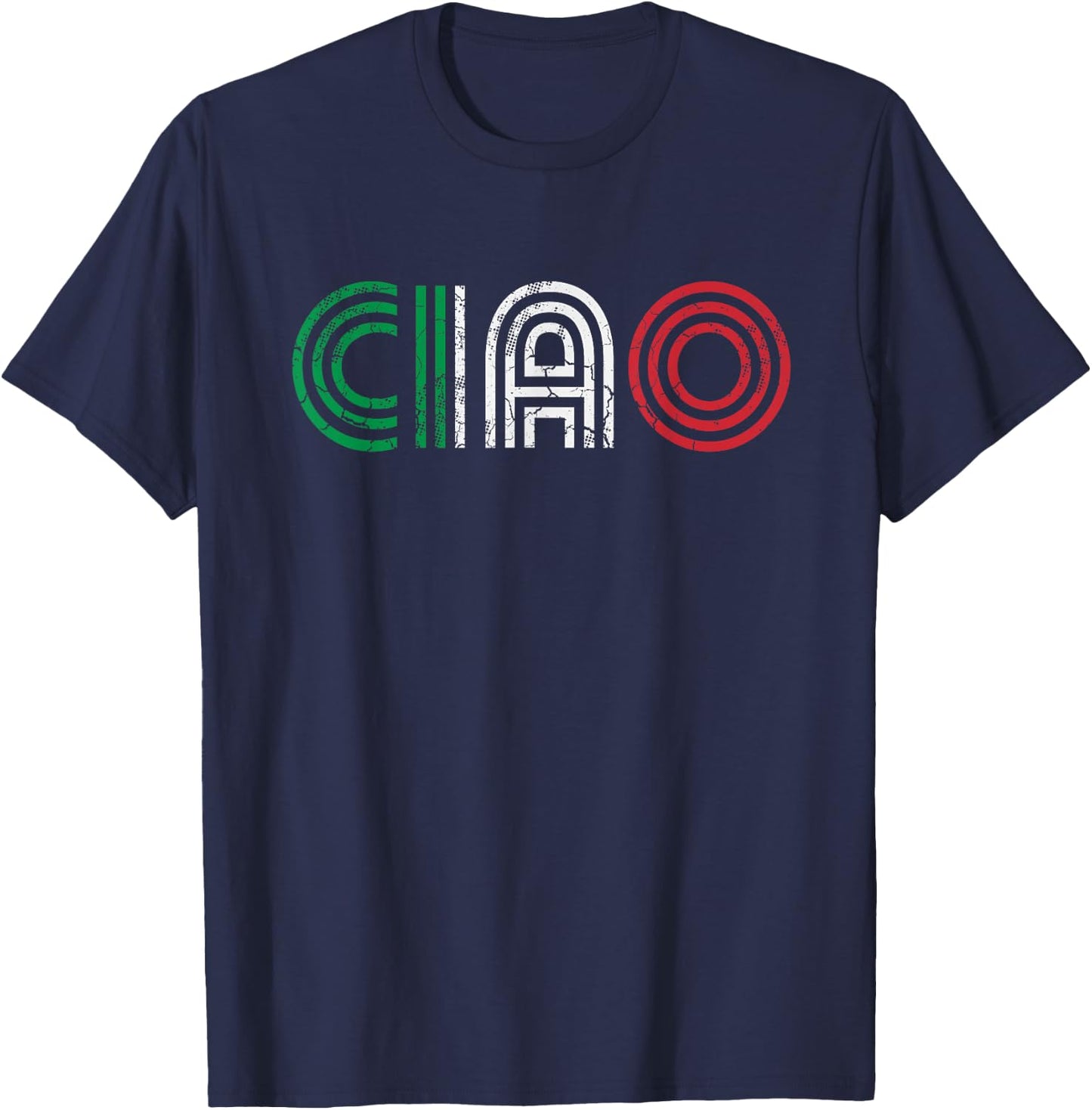 Ciao Italian Italia Italy Italiano Retro Hello Family T-Shirt - T-Shirt | Navy
