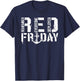 Red Friday Anchor Military Supportive Army Stamp Remember T-Shirt - T-Shirt | Navy