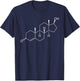 Testosterone Molecule T-Shirt - T-Shirt | Navy