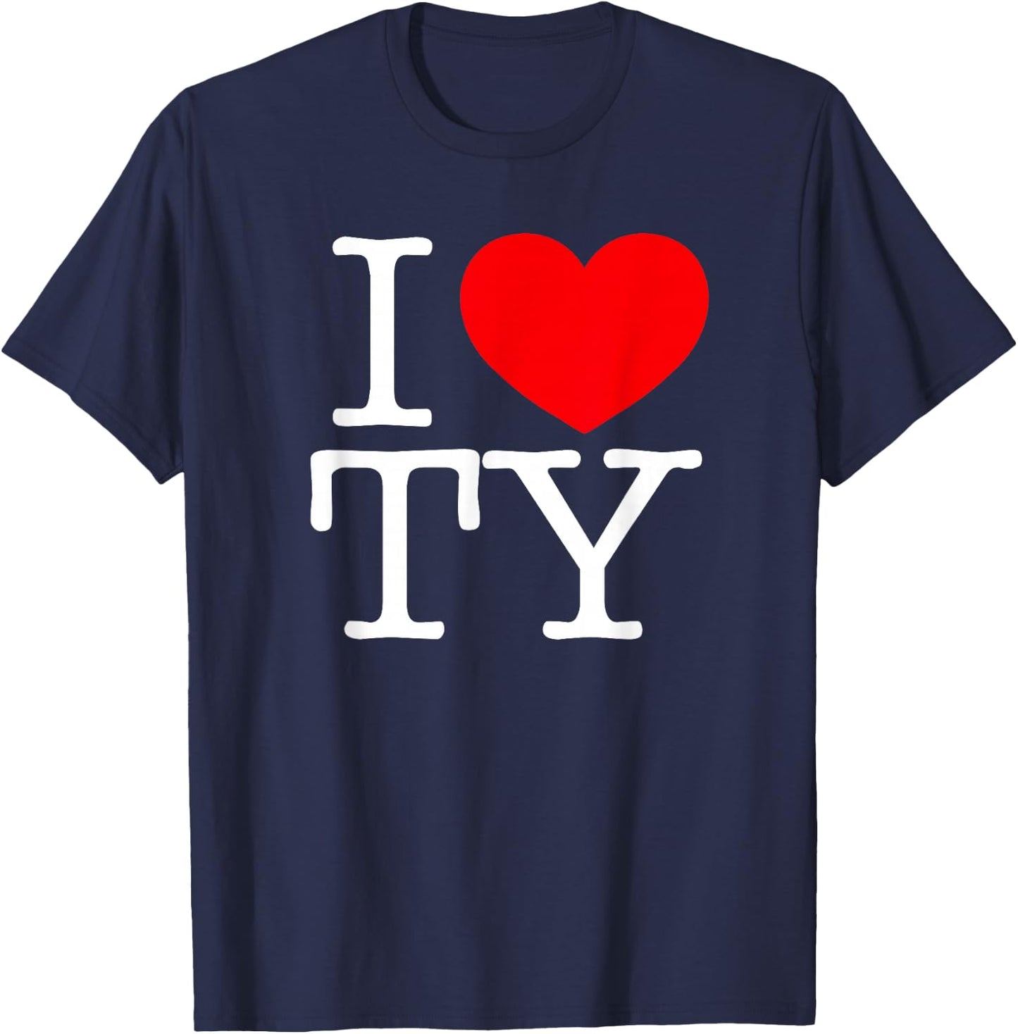 I Love (Heart) TY T-Shirt - T-Shirt | Navy