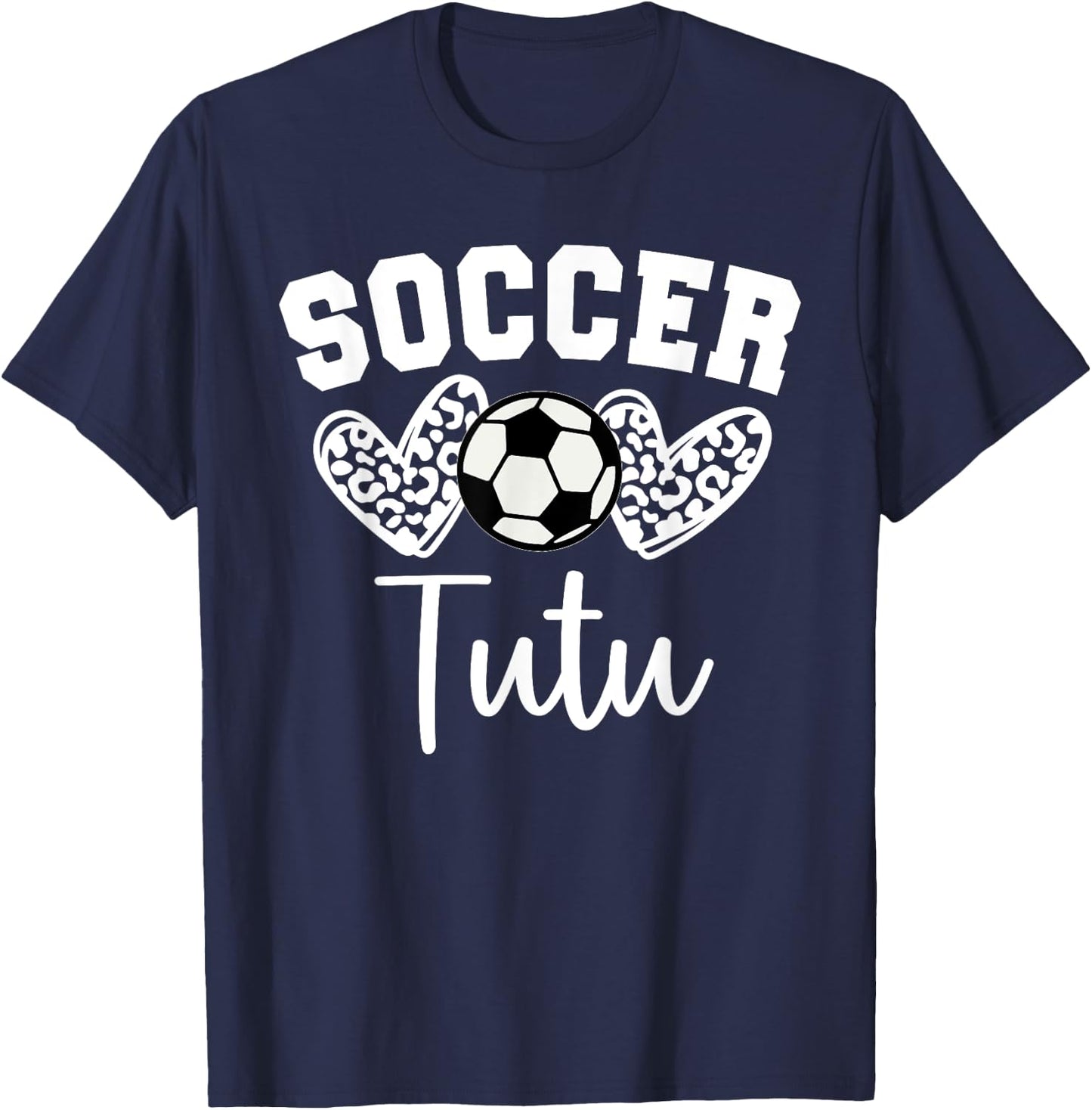 Soccer Tutu Matching Family Soccer T-Shirt - T-Shirt | Navy