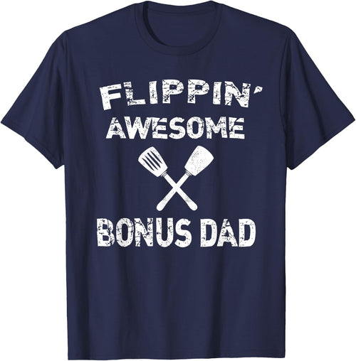 Flippin' Awesome Bonus Dad Cooking Grilling BBQ Chef Stepdad