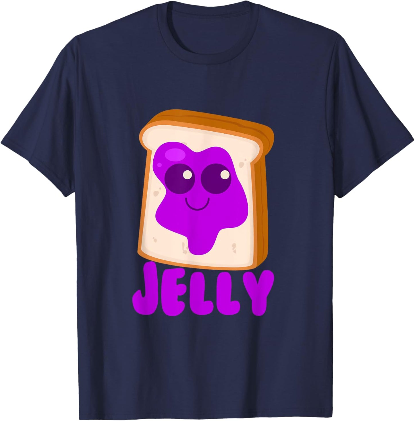 Jelly Matching Halloween Costume Set DIY Peanut Butter T-Shirt - T-Shirt | Navy