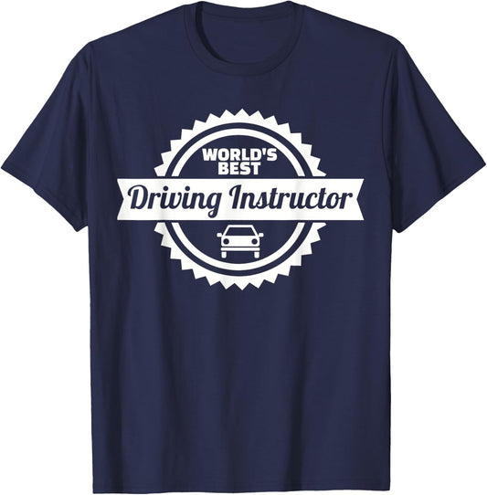 World's best driving instructor T-Shirt - T-Shirt | Navy