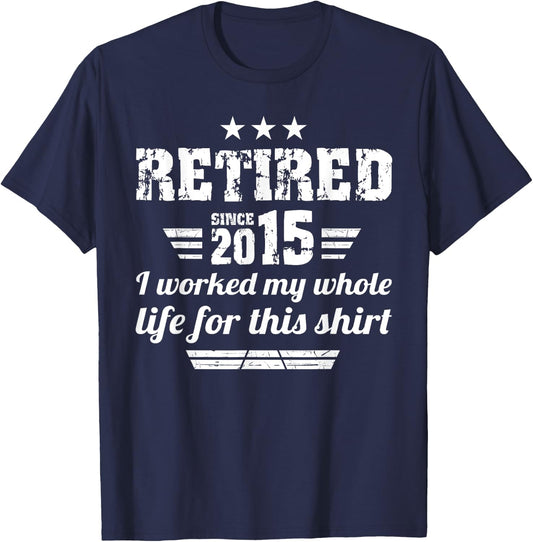 Retirement Class Of 2015 T-Shirt - T-Shirt | Navy