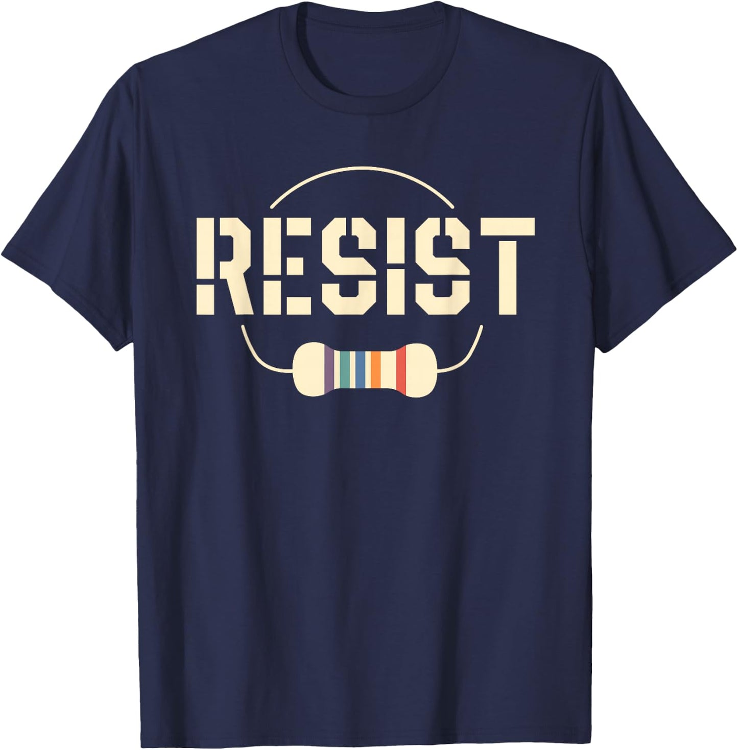 Gift Electrical Engineer Graduate Men Resist Circuit T-Shirt - T-Shirt | Navy