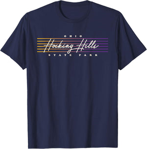 Hocking Hills State Park Shirt Nostalgic Retro Style Ohio T-Shirt - T-Shirt | Navy
