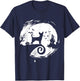 Chihuahua Halloween Costume Moon Silhouette Creepy T-Shirt - T-Shirt | Navy