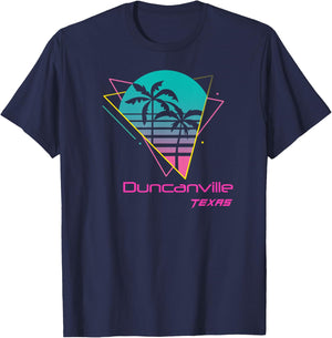 Retro Duncanville Texas T-Shirt - T-Shirt | Navy