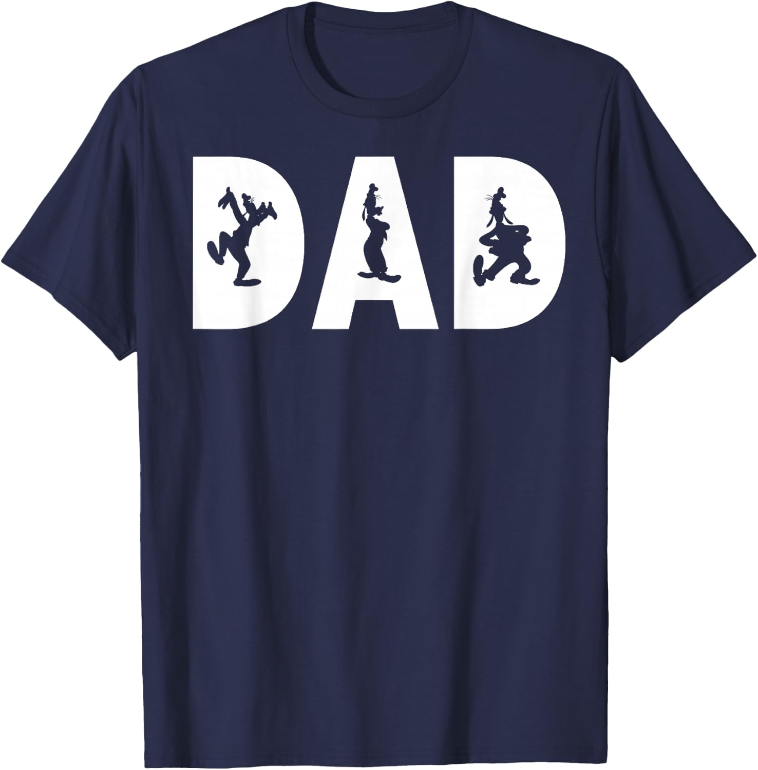 Disney Mickey and Friends Father's Day Goofy Dad Fill Small T-Shirt - T-Shirt | Navy